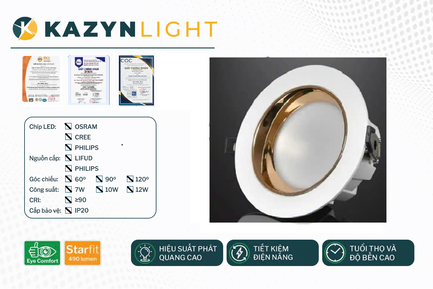 Âm Trần Sportlight HIPPO - KZ015CV